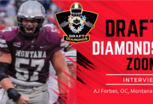 AJ Forbes the standout offensive lineman and anchor of the Grizzlies line recently sat down with NFL Draft Diamonds lead scout Jimmy Williams.
