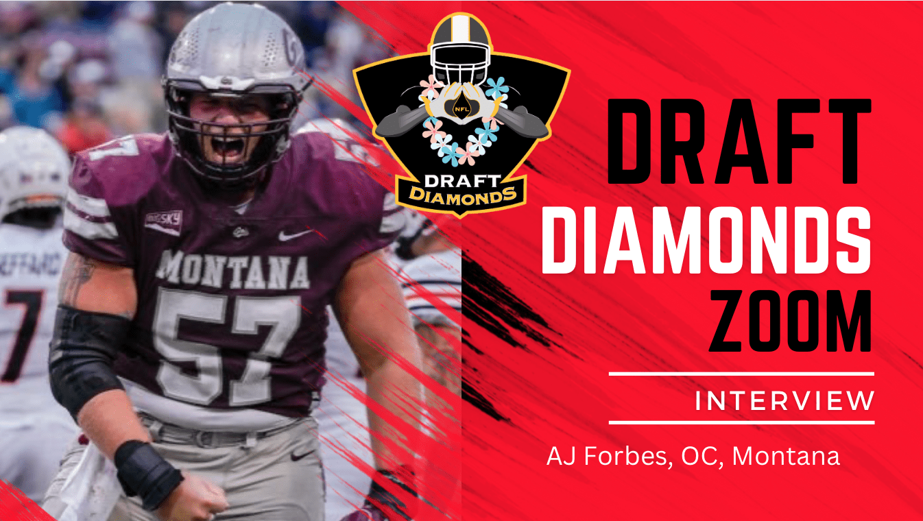 AJ Forbes the standout offensive lineman and anchor of the Grizzlies line recently sat down with NFL Draft Diamonds lead scout Jimmy Williams.