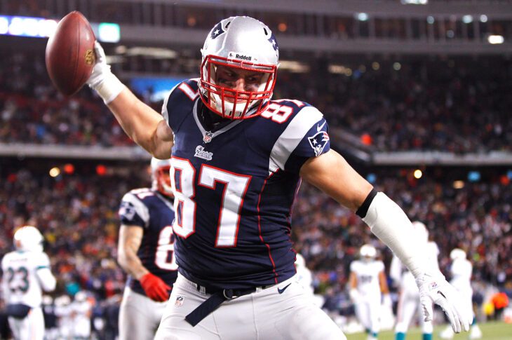 WATCH: Rob Gronkowski's first pitch at the Boston Red Sox game was EPIC