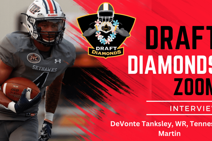 University of Tennessee Martin wide receiver DeVonte Tanksley is a playmaker with great hands. Tanksley recently sat down with NFL Draft