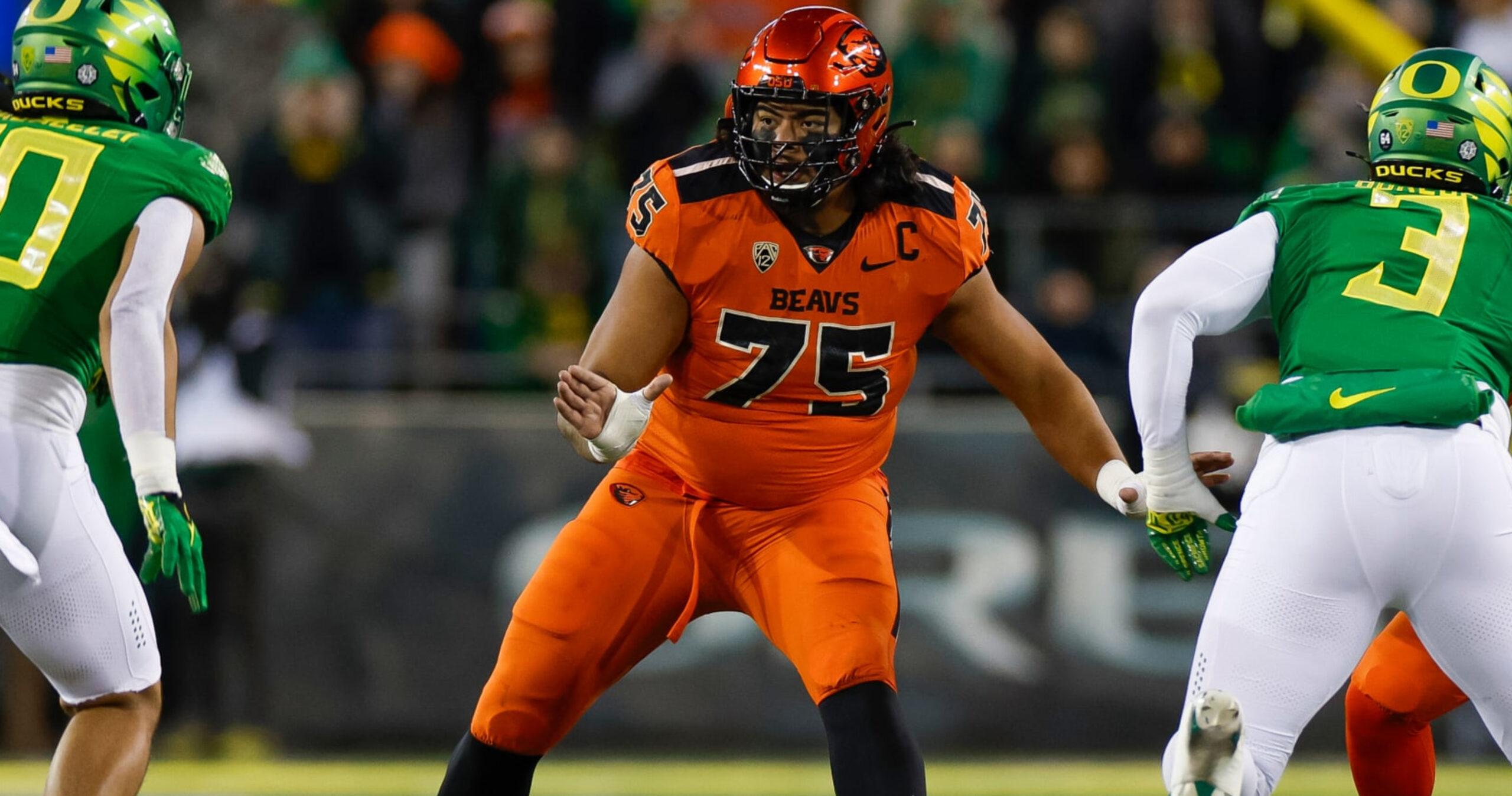 The Top Rated OT? Taliese Fuaga 2024 NFL Draft Profile & Scouting Report