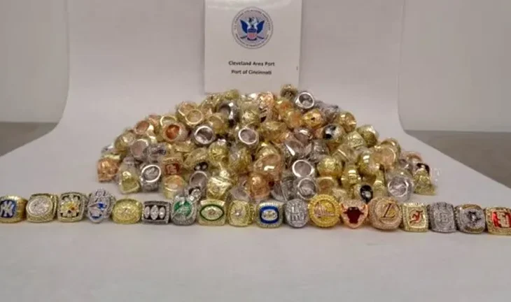 Border Patrol Seizes Over $1.3M Worth Of Counterfeit Championship Rings