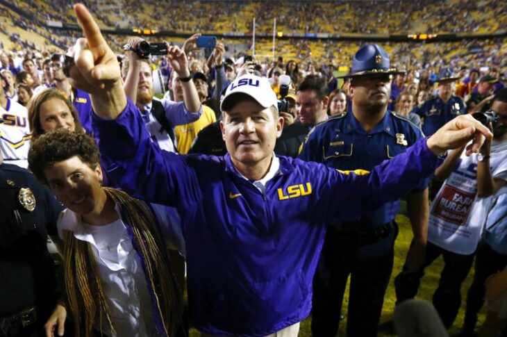 Former LSU head coach Les Miles is suing LSU for messing with his name and reputation