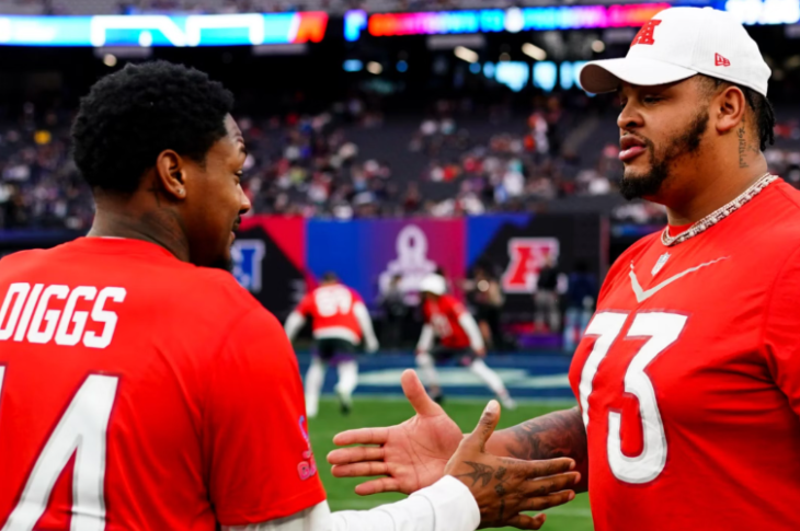 Dion Dawkins says the Buffalo Bills will miss Stefon Diggs | Says he loves him