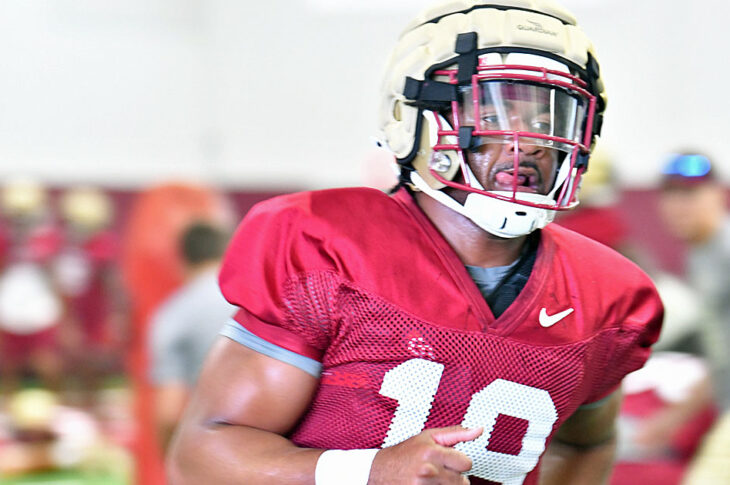 Cam Riley is an athletic rotational linebacker who can constrict run lanes with a good motor. Takes on blocks to free up  fellow defenders to make plays at the LOS.