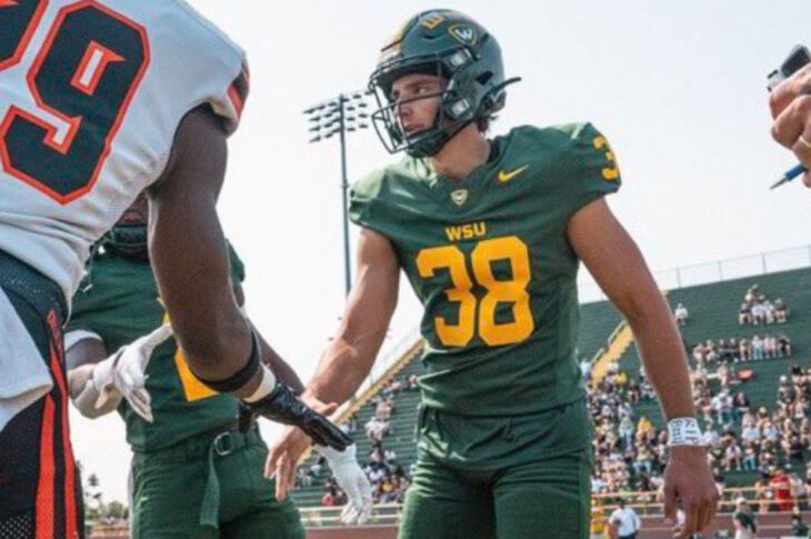 Discover the story of Griffin Milovanski, a football player with a unique background in soccer. Follow his journey from high school to college.