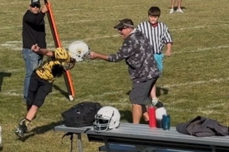 CAUGHT ON CAMERA: Minnesota Youth Football Player Grabbed on Face Mask by Coach