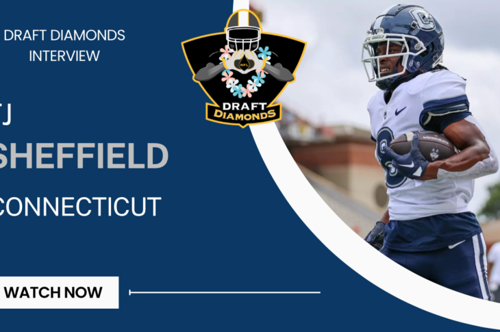 Learn more about TJ Sheffield, the dynamic WR from UConn with great speed and route-running skills. Don't miss this interview!