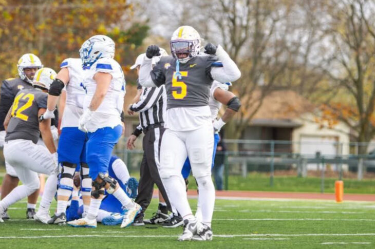 Discover the inspiring story of De'Shayvion McRath, an edge player from Olivet Nazarene University. Find out what drives his love for football.