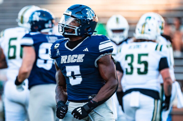 Get to know Josh Pearcy, a talented edge player from Rice University. Discover his journey, favorite moments, and aspirations in football.