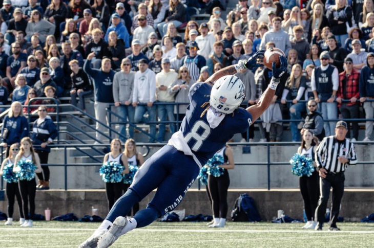 Get to know Patrick Corcoran-Evans, a talented slot receiver from the University of Wisconsin-Stout. Learn about his dual threat capabilities and reliability.