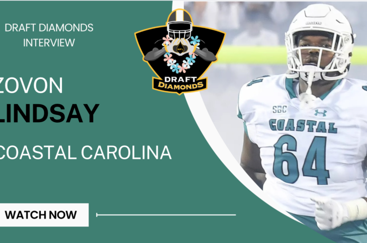 Discover Zovon Lindsay, an exceptional offensive lineman known for his physicality and powerful run blocking skills.