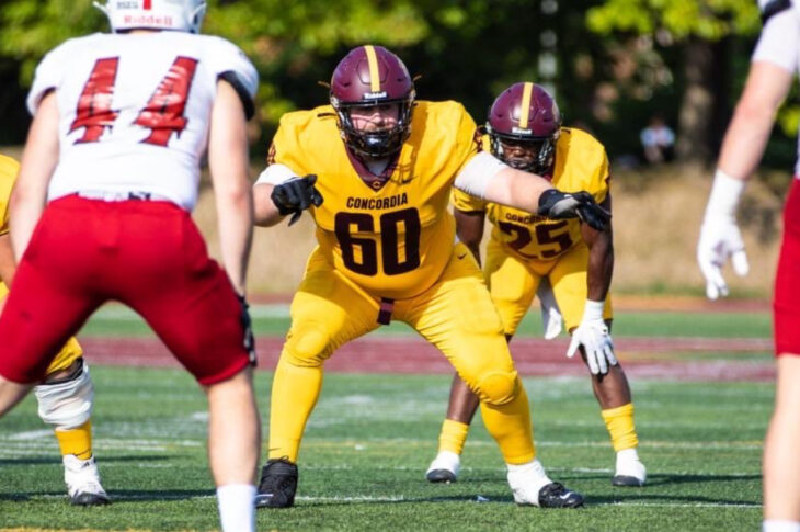 Meet Félix Despins, an OL from Concordia University. Discover his journey in football and the moments that shaped his career.