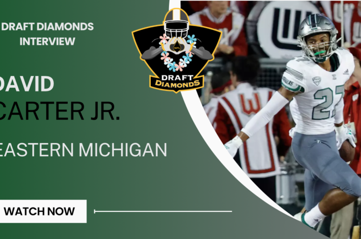 Explore the skills of David Carter Jr., a versatile player with exceptional instincts and awareness in Eastern Michigan's secondary.