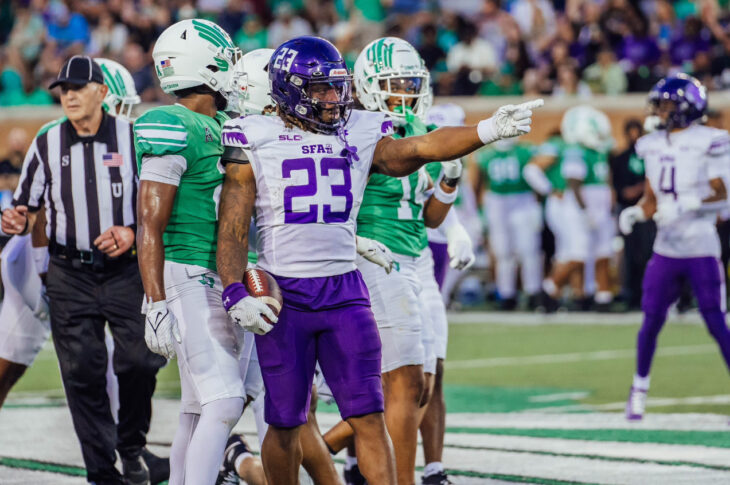 Meet Qualan Jones, a talented RB from Stephen F. Austin who chose football inspired by family tradition and passion.