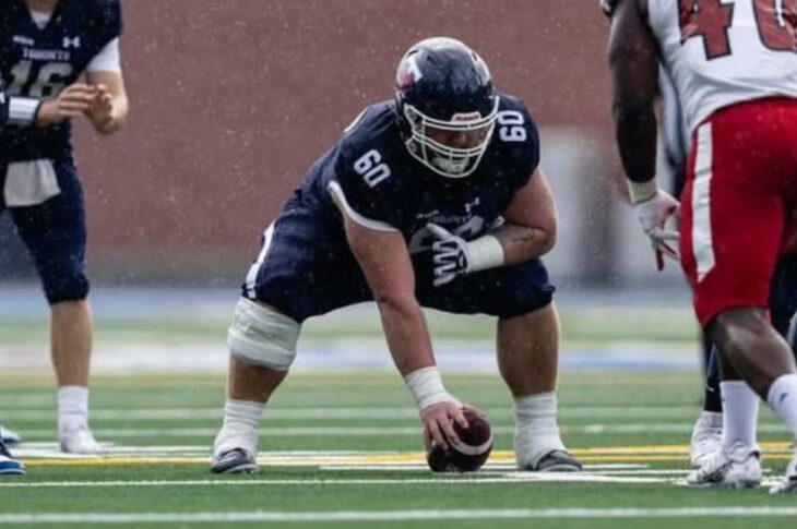 Meet Sebastian Holden, a promising OL from the University of Toronto, who transitioned from soccer to football with passion.