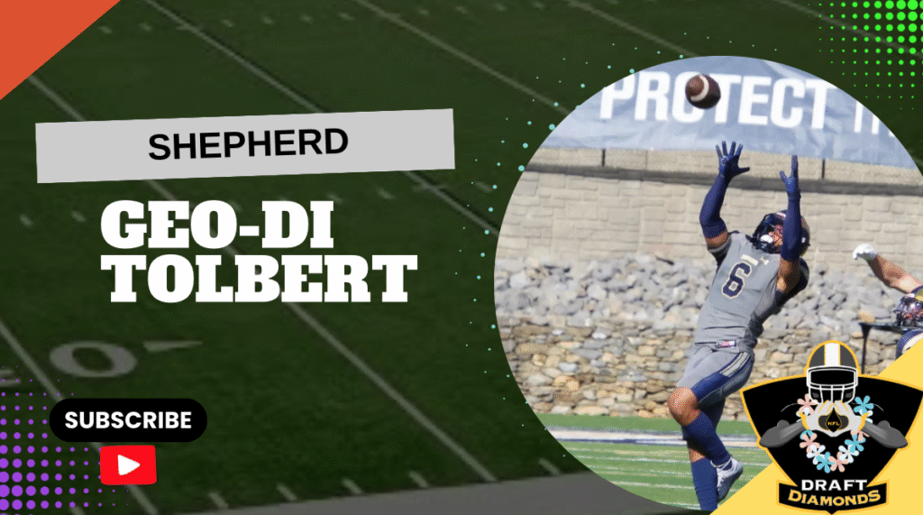 Discover Geo-Di Tolbert, an agile safety at Shepherd University with impressive skills and a promising future in football.