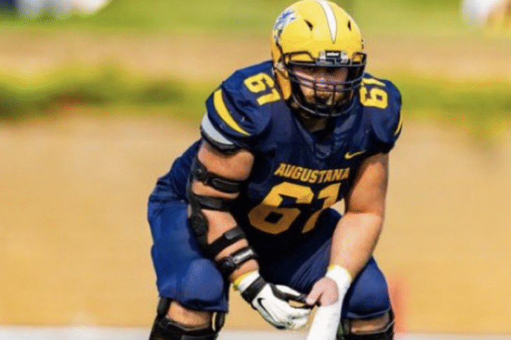 Meet Brock Fox, an offensive lineman from Augustana University, showcasing his passion for football and teamwork.