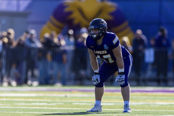 Meet Marcus Tenney, a top defensive tackle from Wilfrid Laurier University, known for his strength and versatility on the field.