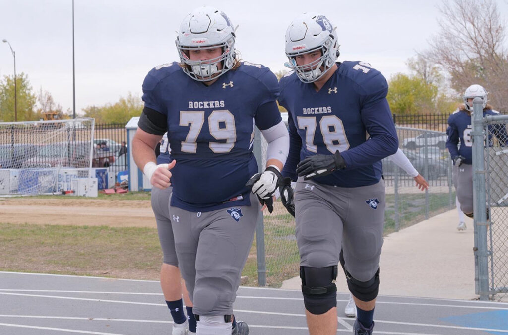 Meet AJ Kelly, an impressive OL from the South Dakota School of Mines, who stands 6' 6 3/4