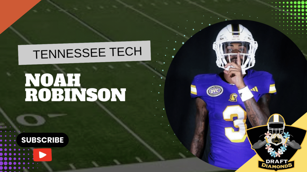 Learn about Noah Robinson, the standout wide receiver from Tennessee Tech, known for his dynamic skill set and record-breaking performances.