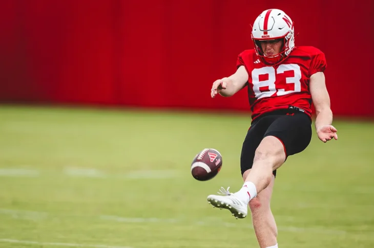 Aussie Freshman Punter Archie Wilson cries during press conference because he misses his family
