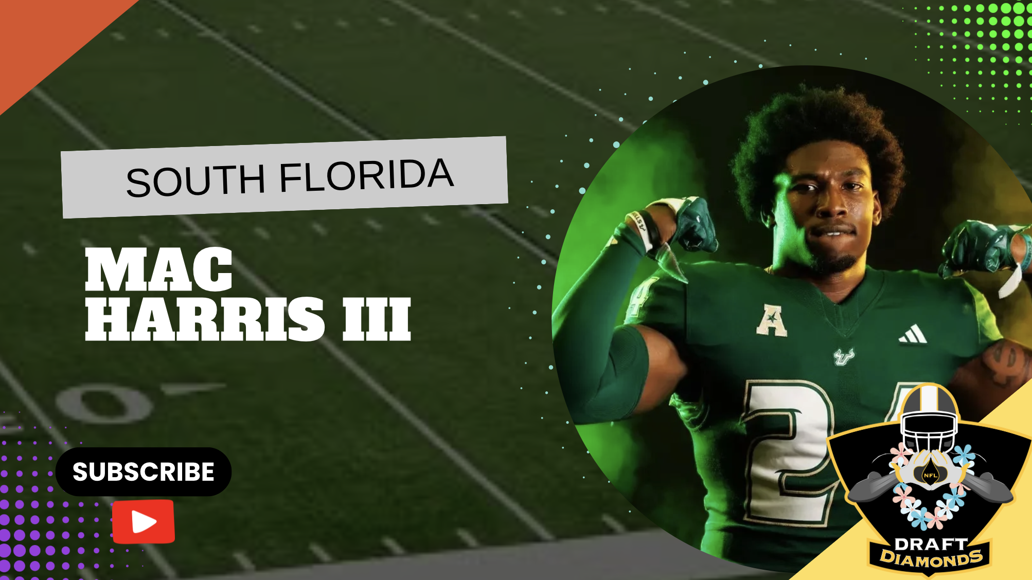 Image showcasing Meet 2026 NFL Draft Prospect Mac Harris III, LB, South Florida