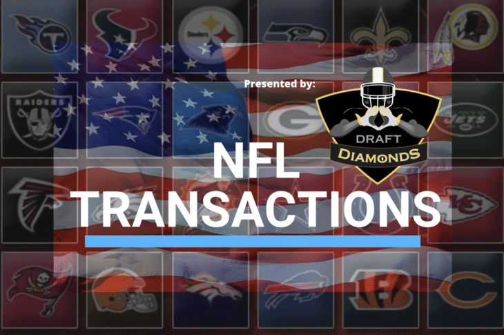 NFL Transactions for September 11th, 2025 | Presented by Draft Diamonds LLC