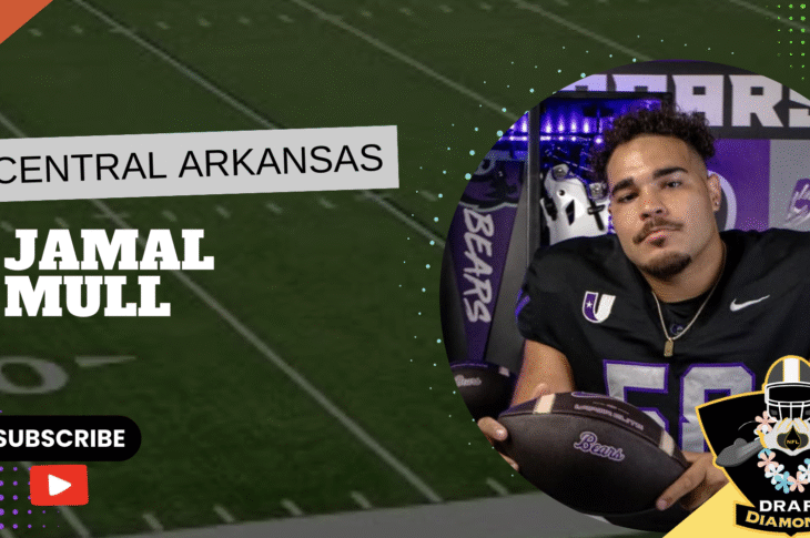 Jamal Mull is a veteran offensive lineman for Central Arkansas, entering his third season as a starter and his first at right tackle after spending most of his career at right guard. Initially recruited as an edge rusher, Mull made a successful transition to the offensive line, where he’s developed into a technically sound, intelligent player. He excels in the run game, combining solid fundamentals, physical toughness, and quick feet to consistently create movement at the point of attack. With a lean, athletic build, Mull is well-suited for modern spread and up-tempo offenses that demand mobility and efficiency from their linemen. His versatility, strong work ethic, and high football IQ make him a key piece of the Central Arkansas front. As a consistent and dependable performer, Mull has positioned himself as a player to watch, with traits that could translate well to the next level.
