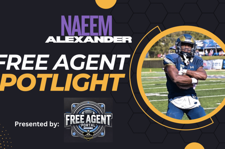 Free Agent Portal Player Spotlight: Naeem Alexander, Defensive Back
