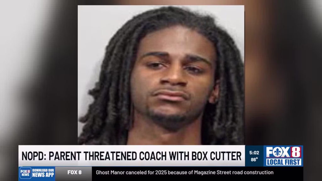 New Orleans parent arrested after alleged assault on football coach with a box cutter