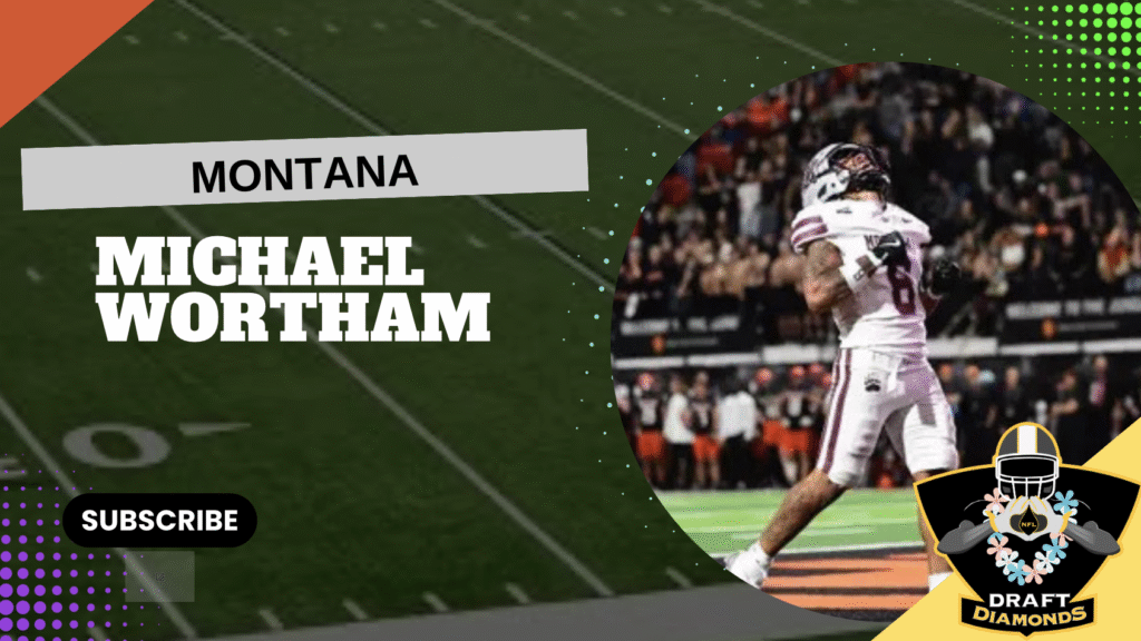 Michael Wortham is an explosive and versatile playmaker who has established himself as one of the most dynamic prospects in this year’s draft class. The Montana wide receiver and return specialist entered the 2025 season on the East-West Shrine Bowl Watch List and has more than lived up to the hype. Wortham has delivered standout performances throughout the year, earning Big Sky Offensive Player of the Week honors multiple times, including for his all-purpose dominance against Idaho State and Sacramento State. His exceptional vision, acceleration, and open-field creativity make him a constant big-play threat, capable of changing the momentum of a game in an instant.

A dependable route runner with sure hands, Wortham is a major asset as a receiver while also providing explosive value on special teams. He thrives as the “spark” for his team—whether stretching defenses vertically, taking handoffs out of the backfield, or flipping field position as a returner. His rare ability to impact every phase of the game defines him as a true all-purpose weapon, and his production and versatility have firmly established him as one of the premier talents in the FCS who's poised to make the jump to the NFL.