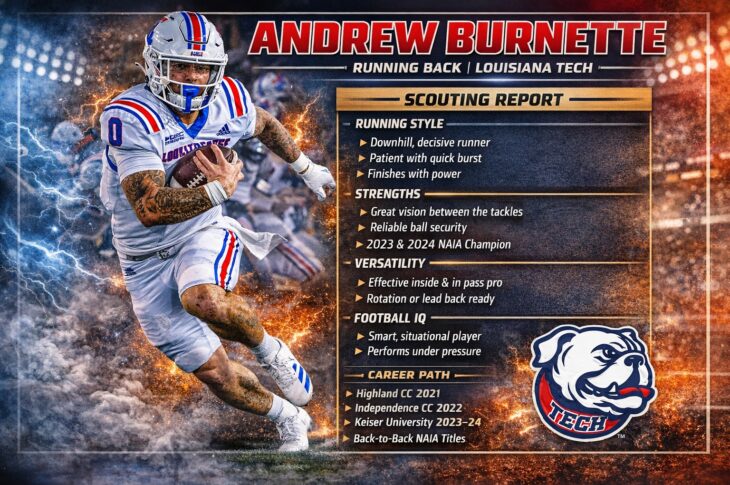 Louisiana Tech RB Andrew Burnette Is Built for the Moment