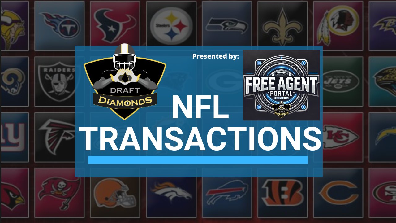 NFL Transactions for May 26th, 2026 | Presented by The Free Agent Portal