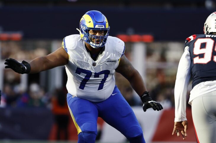 Rams OL Alaric Jackson Arrested on Suspicion of Felony Domestic Violence
