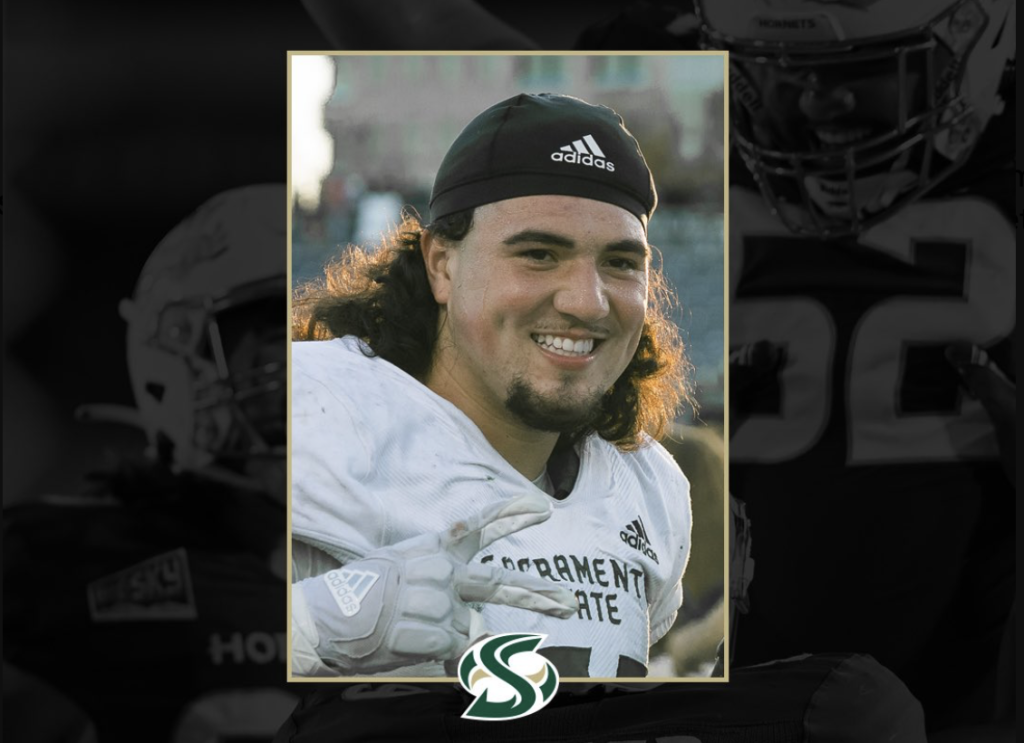 Former Sacramento State football player dies after being struck by vehicle while crossing road