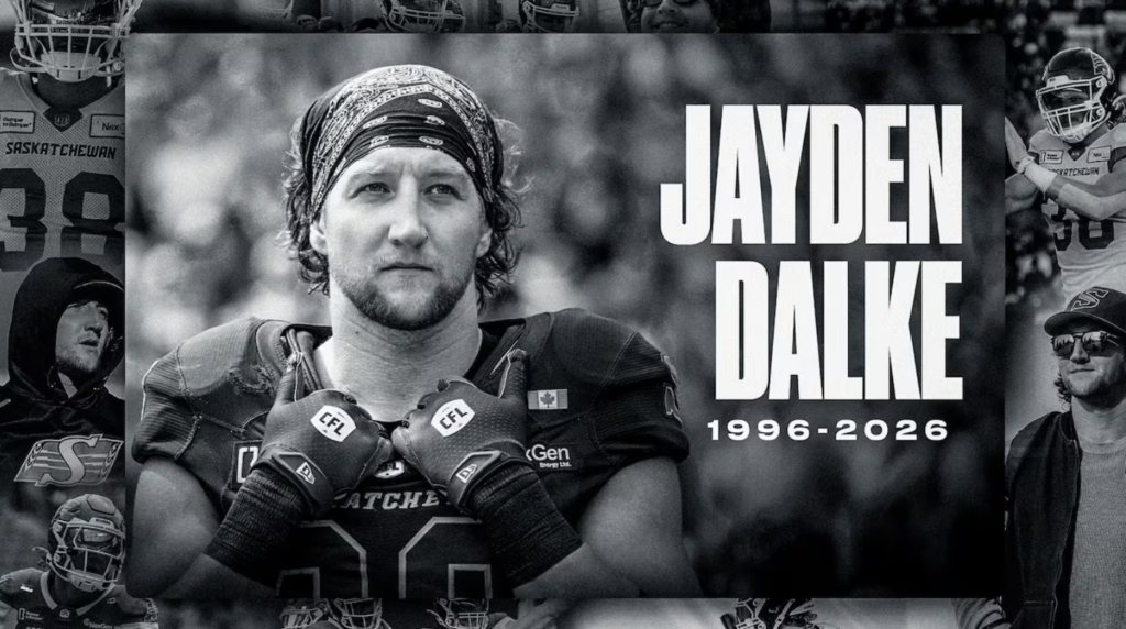 Saskatchewan Roughriders Star Linebacker and Team Captain Jayden Dalke Killed in Car Accident