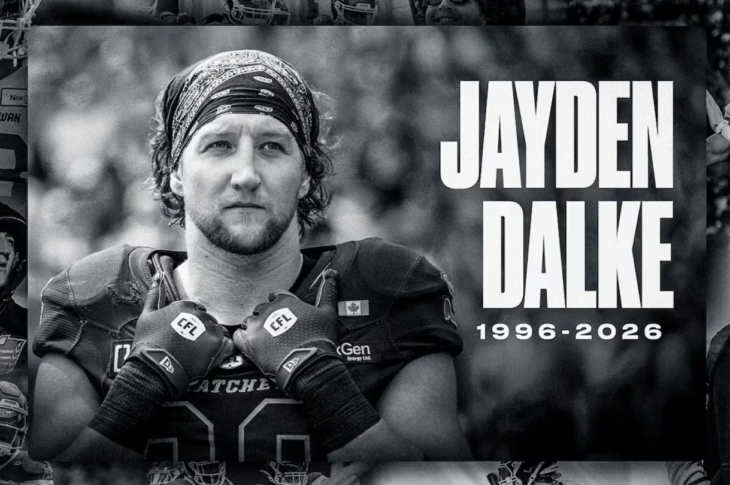 Saskatchewan Roughriders Star Linebacker and Team Captain Jayden Dalke Killed in Car Accident