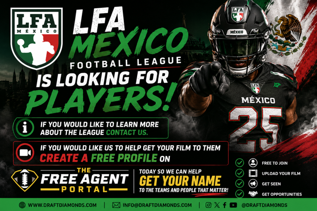 Football LFA Mexico Football League Is Looking for American Football Players