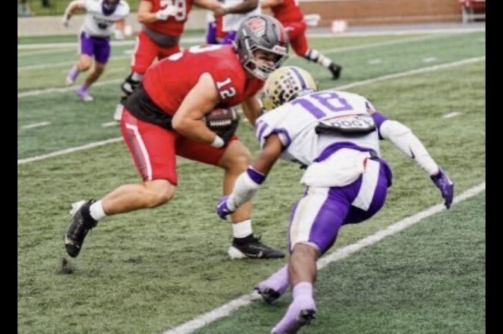 Get to know Simon Vinson, a talented TE from Indiana Wesleyan University, sharing his football journey and favorite moments.