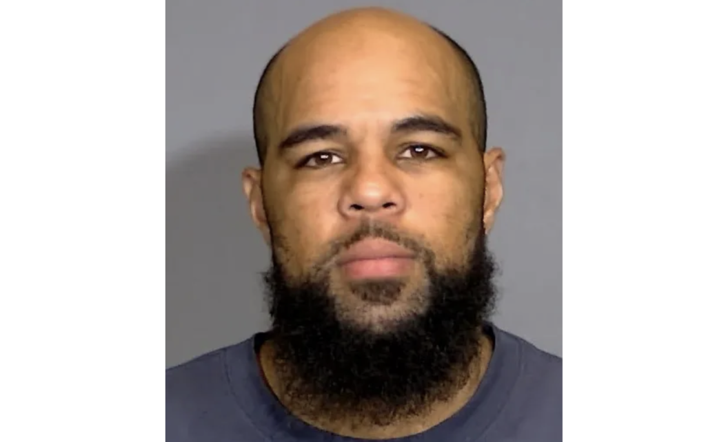 Booking photo of Keenan Allen courtesy of the Indianapolis Metropolitan Police Department.
